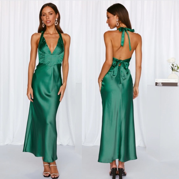 Hello Molly Dresses & Skirts - NWT Hello Molly Loud Nights Maxi Dress Green